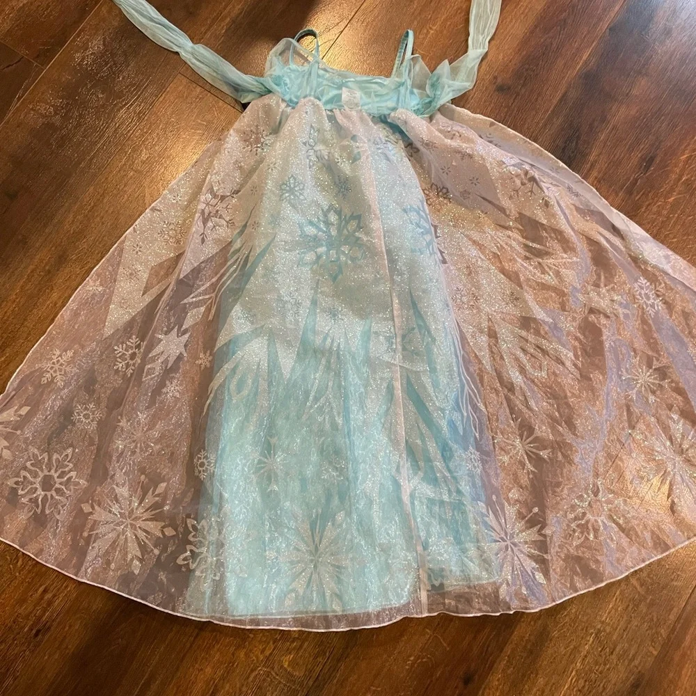 Official DISNEY Authentic Elsa Dress Kids 9/10 - Picture 6 of 10